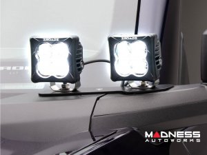 Ford Bronco Lighting Upgrade - ZROADZ - A-Pillar Quad Mount - 3in White & Amber LED Pods Ford Bronco Lighting Upgrade - ZROADZ - A-Pillar Quad Mount - 3in White & Amber LED Pods